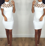 Slim Dresses Sexy Skinny Cut Off