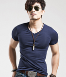 V neck short sleeve t shirt
