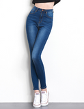 Jeans femme washed casual skinny pencil pants
