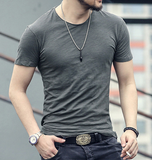 Bamboo cotton men top tees