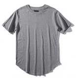 Curve Hem Casual Mens T-shirt