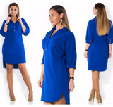 code Lapel sexy irregularity shirt button